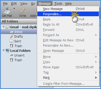 כיצד להגדיר את Mozilla Thunderbird לשלוח הודעות אימייל המוניות 3 להתאים אישית