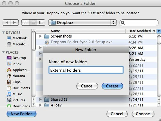 חלונות Dropbox