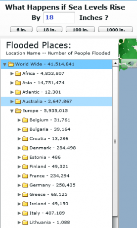 GlobalFloodMap: תמונת מפת עליית מפלס ים אינטראקטיבית thumb65