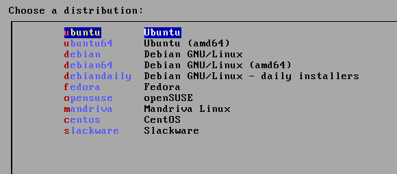 NetbootCD: התקן Ubuntu, Fedora, Debian ועוד מ- CD אחד [Linux] netbootcd distros