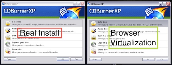 כף מפעילה יישומי שולחן עבודה של Windows מהדפדפן שלך
