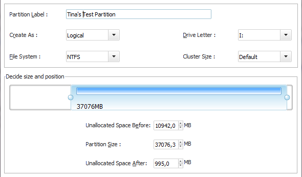 נהל את מחיצות הדיסק הקשיח שלך כמו מקצוען עם EaseUS Partition Master [Windows] EaseUS Partition Master צור מחיצה