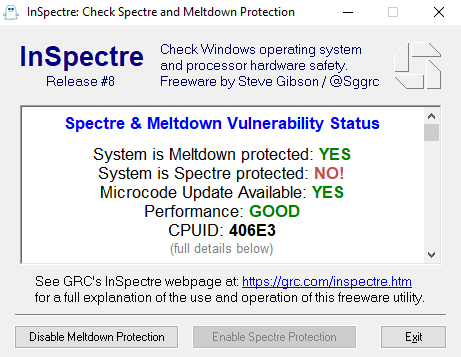 כלי אבטחה חינמיים - InSpectre מזהה פגיעויות של Spectre ו-Mtdown במעבד שלך