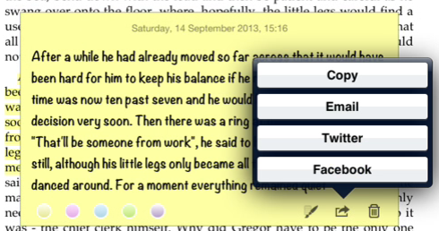 Marvin קורא אלקטרוני עבור iOS עדיף על קינדל ו- iBooks צילום מסך 2013 09 14 ב -3