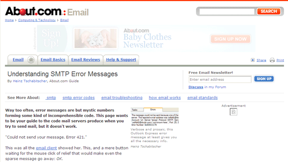 קודי שגיאה 06 קודי שגיאת smtp