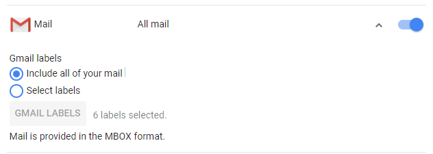 בחר תוויות Gmail ספציפיות