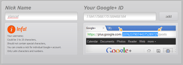 גוגל פלוס url
