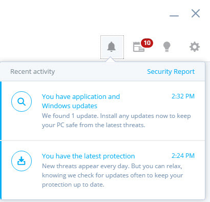 McAfee-Notifications