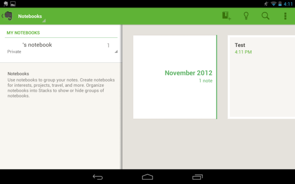 evernote-for-Android אנדרואיד