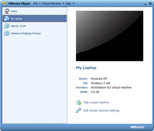 המרה-וירטואלית-מכונה ב- vmware-player