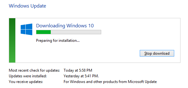מוריד את הכנת Windows 10