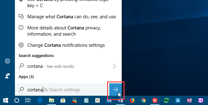 כפתור הגשה של Cortana