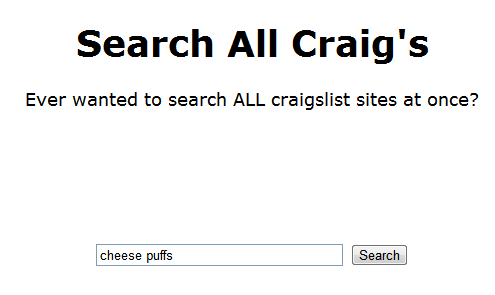 חפש בכל craigslist