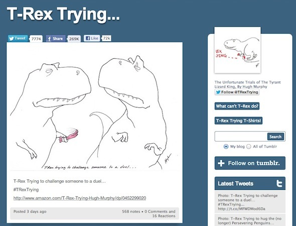 זקוקים לצחוק טוב? עקוב אחר 10 הבלוגים של ה- Tumblr TRex