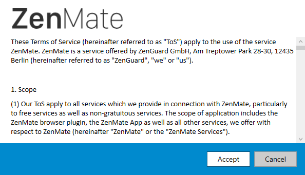 סקירת VPN של ZenMate: מדיטציה על פרטיות תנאי הגדרת סקירת ZenMate שלך