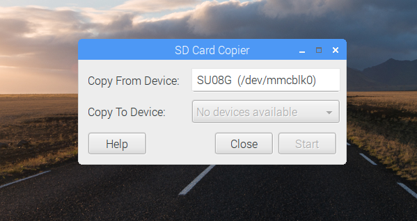 כרטיס SD של אפליקציות raspberry pi